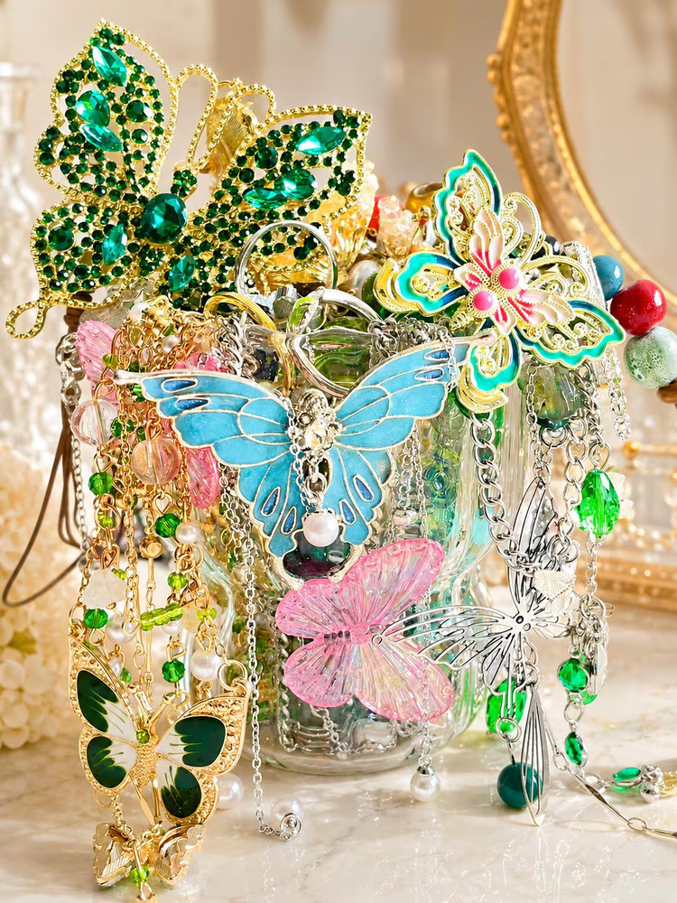 Butterfly Garden Mystery Jewelry Jar curated fashion jewelry assortment