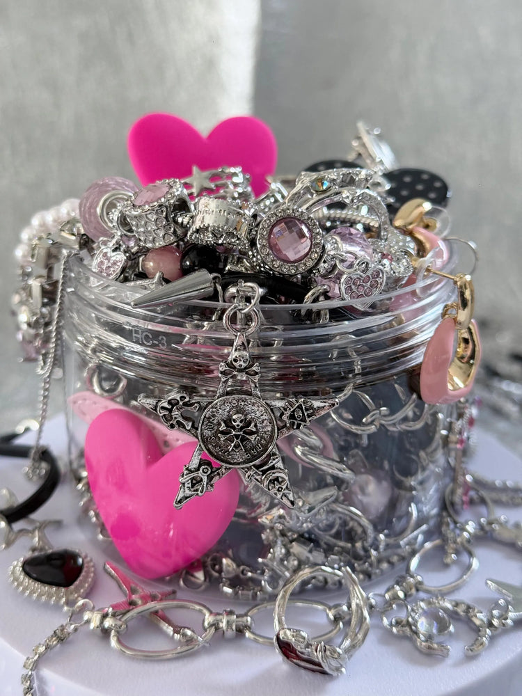 Pink Y2K Mystery Jewelry Box curated fashion jewelry assortment