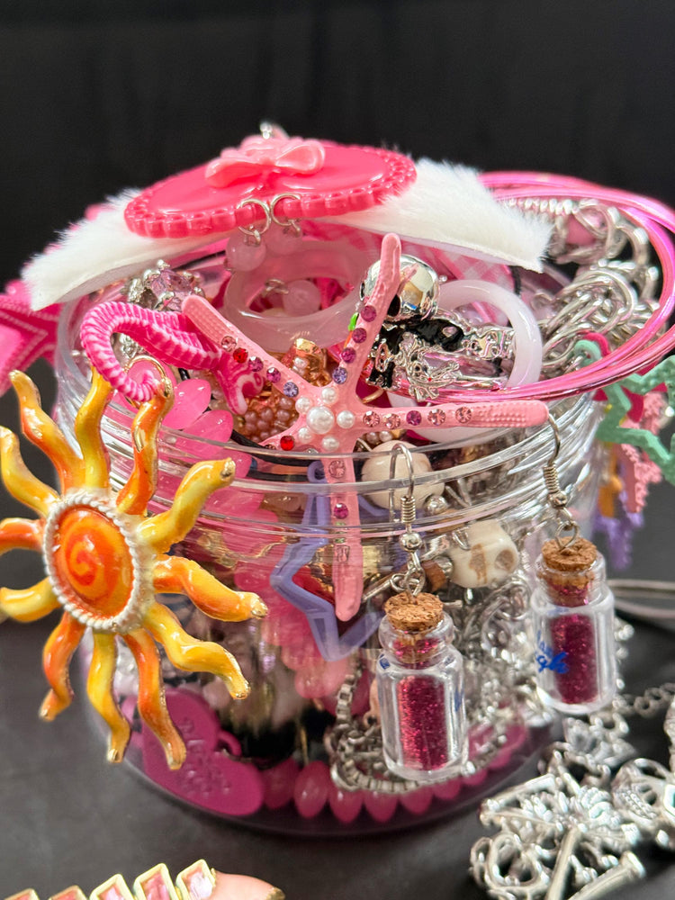 Pink Y2K Mystery Jewelry Box curated fashion jewelry assortment
