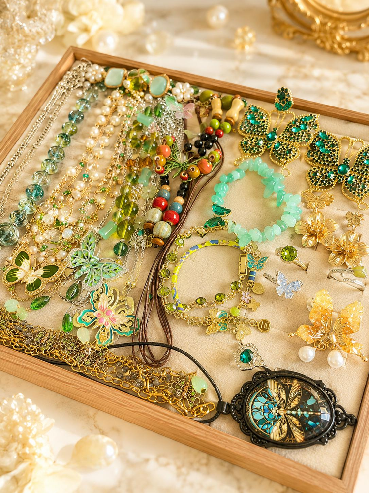 Butterfly Garden Mystery Jewelry Jar curated fashion jewelry assortment