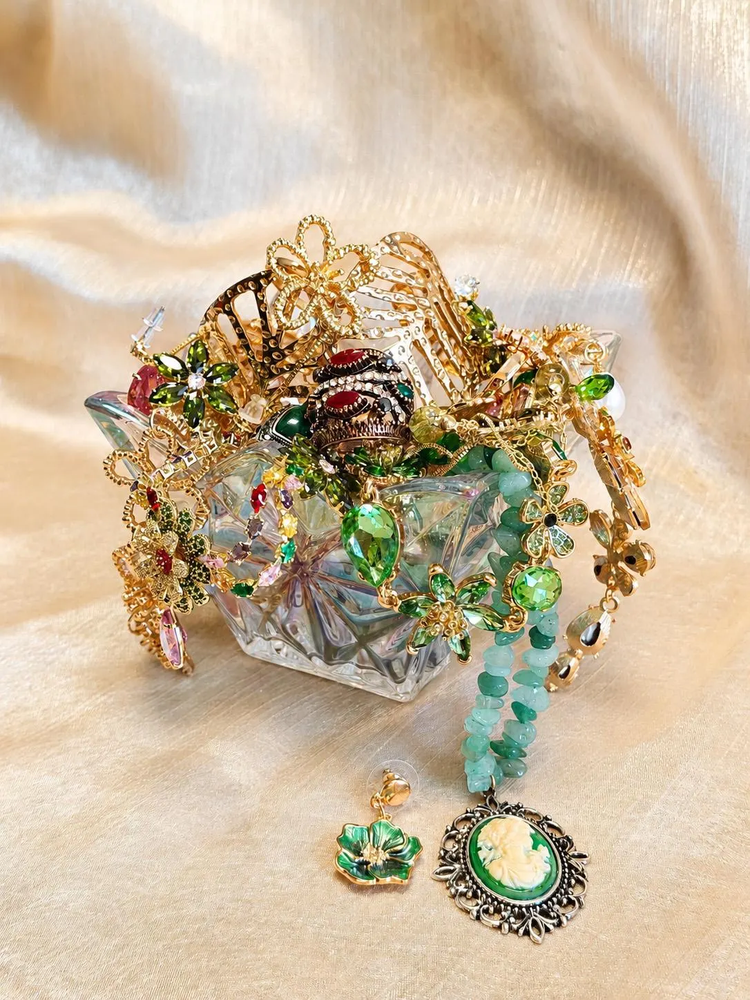August Birthstone Inspired Mystery Jewelry Jar curated fashion jewelry assortment