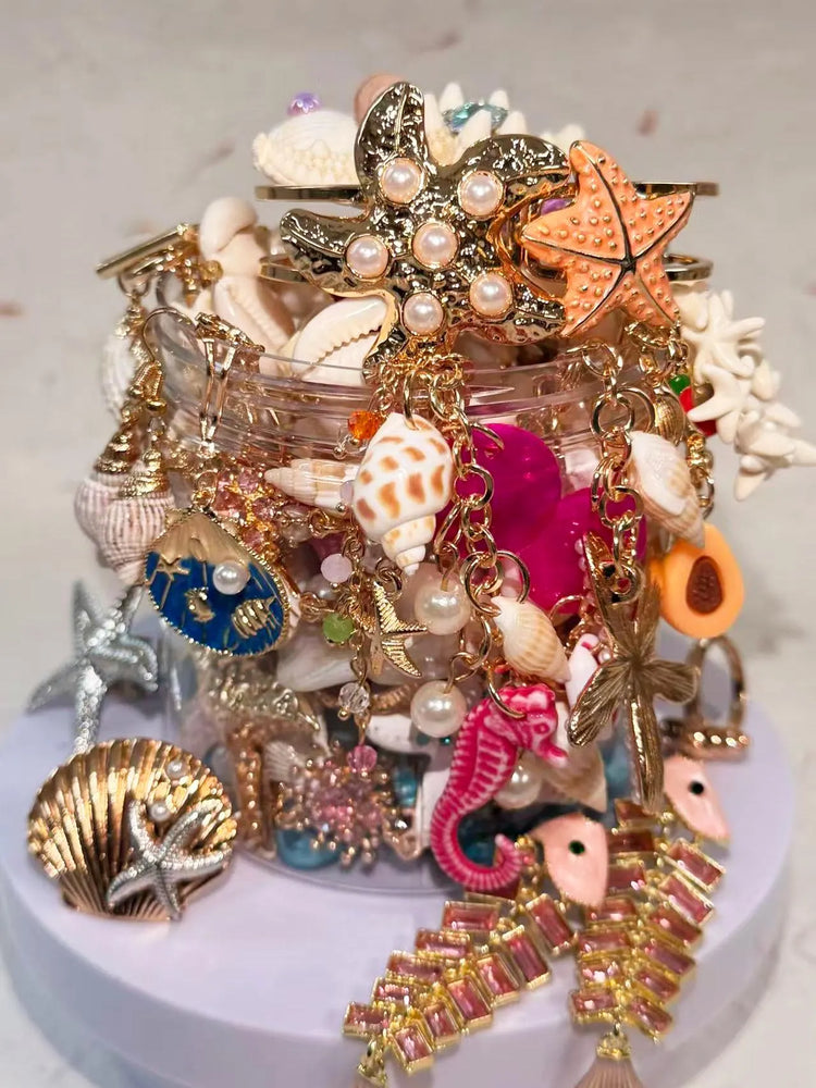 Mermaid Treasure Mystery Jewelry Jar curated fashion jewelry assortment