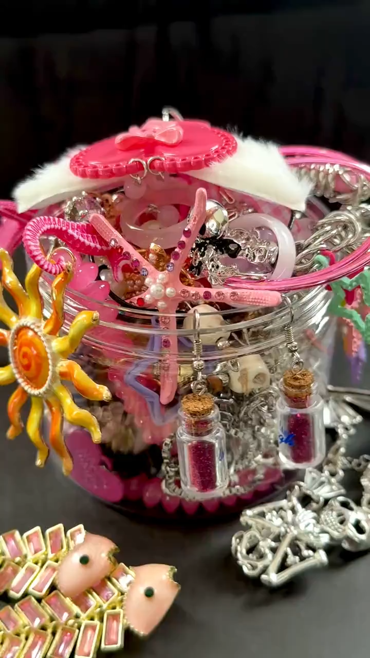 Pink Y2K Mystery Jewelry Box curated fashion jewelry assortment