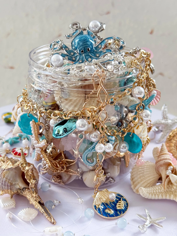 Ocean Pearl Style Mystery Jewelry Jar curated fashion jewelry assortment