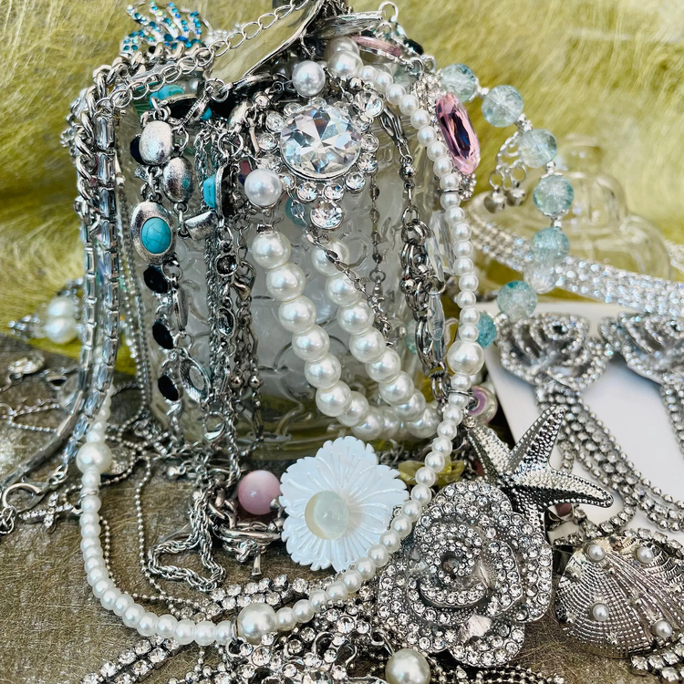 Vintage Inspired Jewelry Mystery Jar curated fashion jewelry assortment