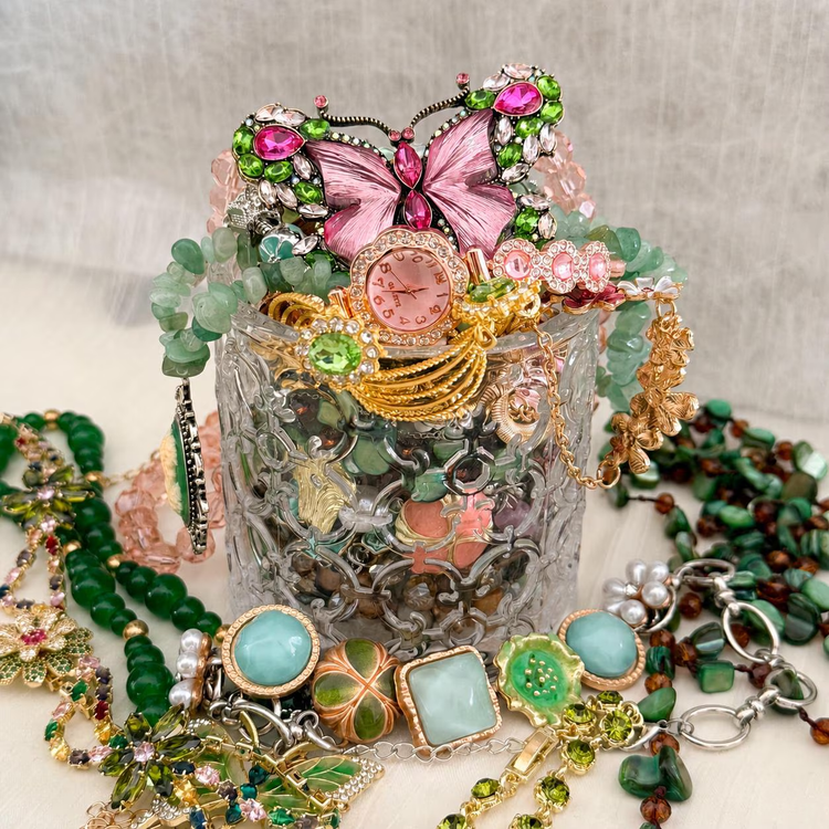 Butterfly Garden Mystery Jewelry Jar curated fashion jewelry assortment