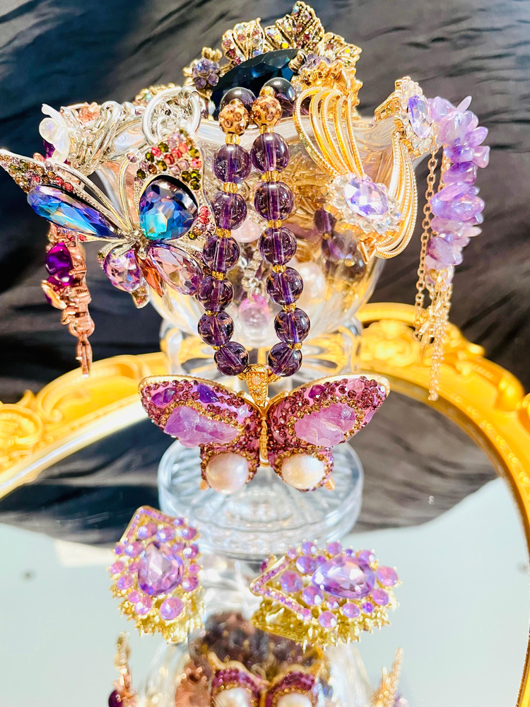 Amethyst Color Fairycore Mystery Jewelry Jar curated fashion jewelry assortment
