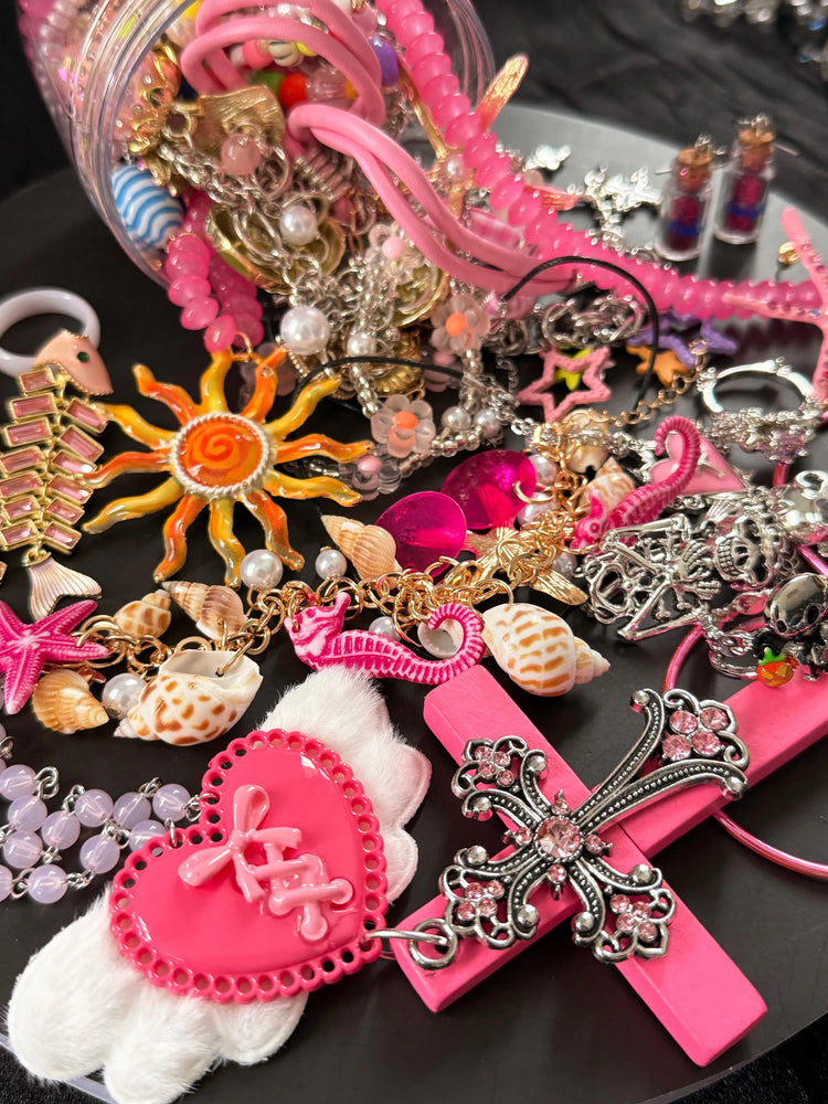 Pink Y2K Mystery Jewelry Box curated fashion jewelry assortment