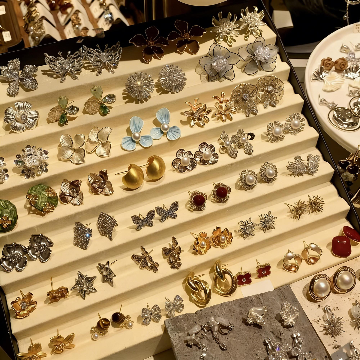Gold Tone Jewelry Mystery Jar curated fashion jewelry assortment