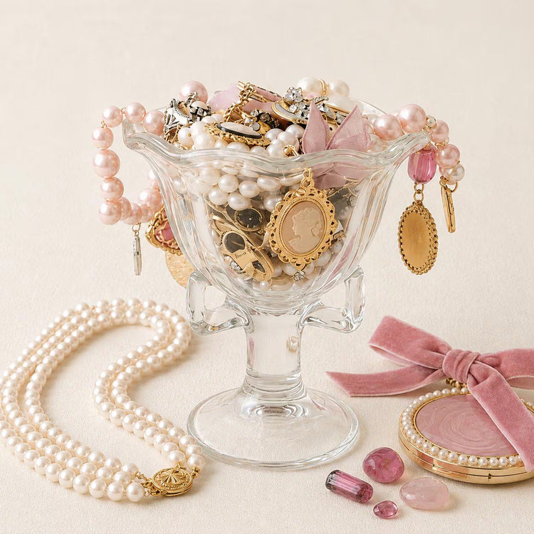 Pink Coquette Mystery Jewelry Jar curated fashion jewelry assortment