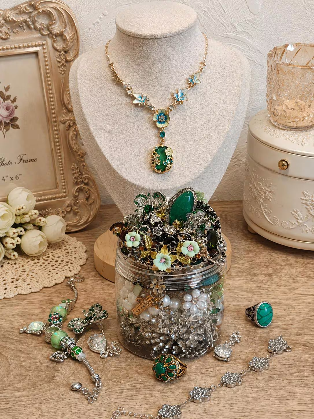 August Birthstone Inspired Mystery Jewelry Jar curated fashion jewelry assortment