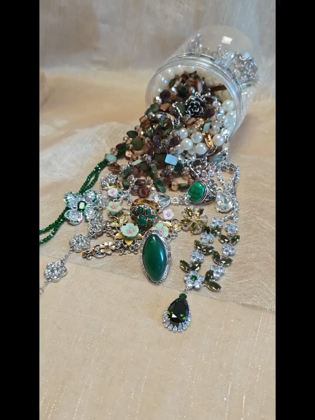 August Birthstone Inspired Mystery Jewelry Jar curated fashion jewelry assortment