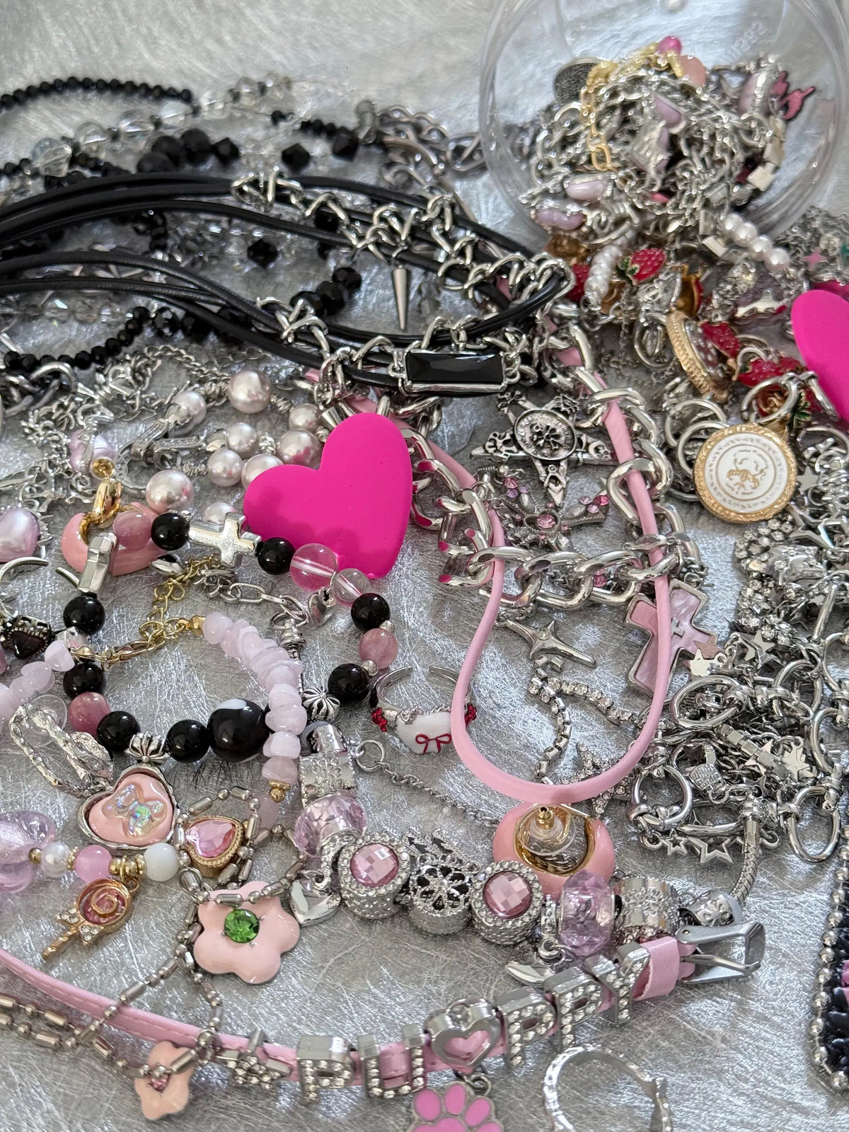 Pink Y2K Mystery Jewelry Box curated fashion jewelry assortment