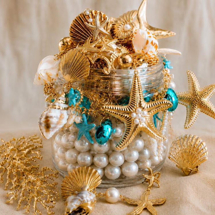 Ocean Pearl Style Mystery Jewelry Jar curated fashion jewelry assortment