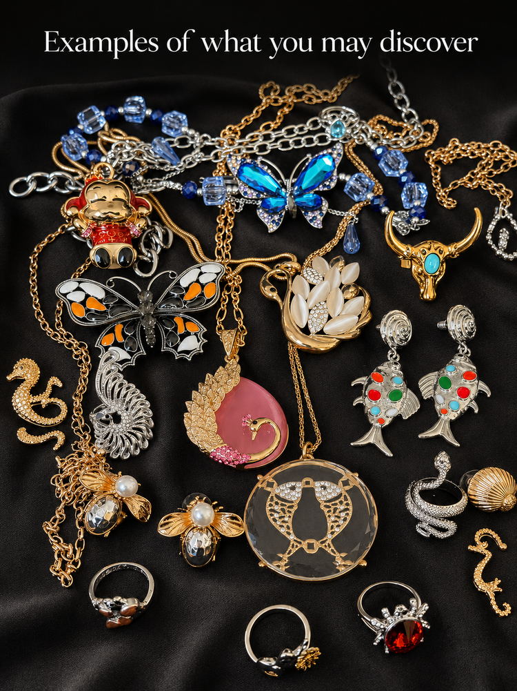 Animal Inspired Mystery Jewelry Jar curated fashion jewelry assortment