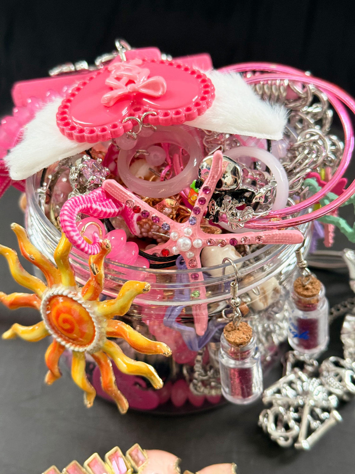 Pink Y2K Mystery Jewelry Box curated fashion jewelry assortment