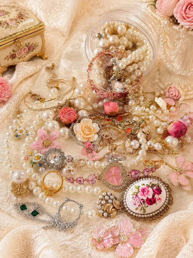 Pink Coquette Mystery Jewelry Jar curated fashion jewelry assortment