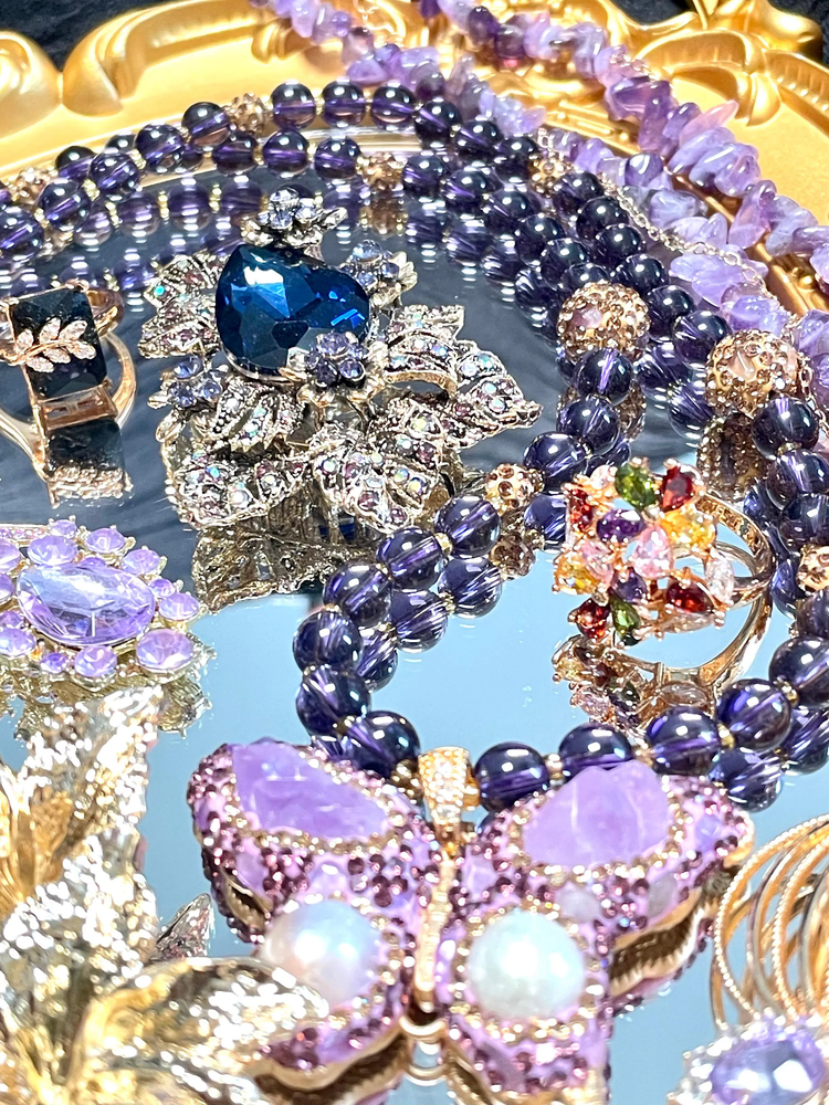 Amethyst Color Fairycore Mystery Jewelry Jar curated fashion jewelry assortment