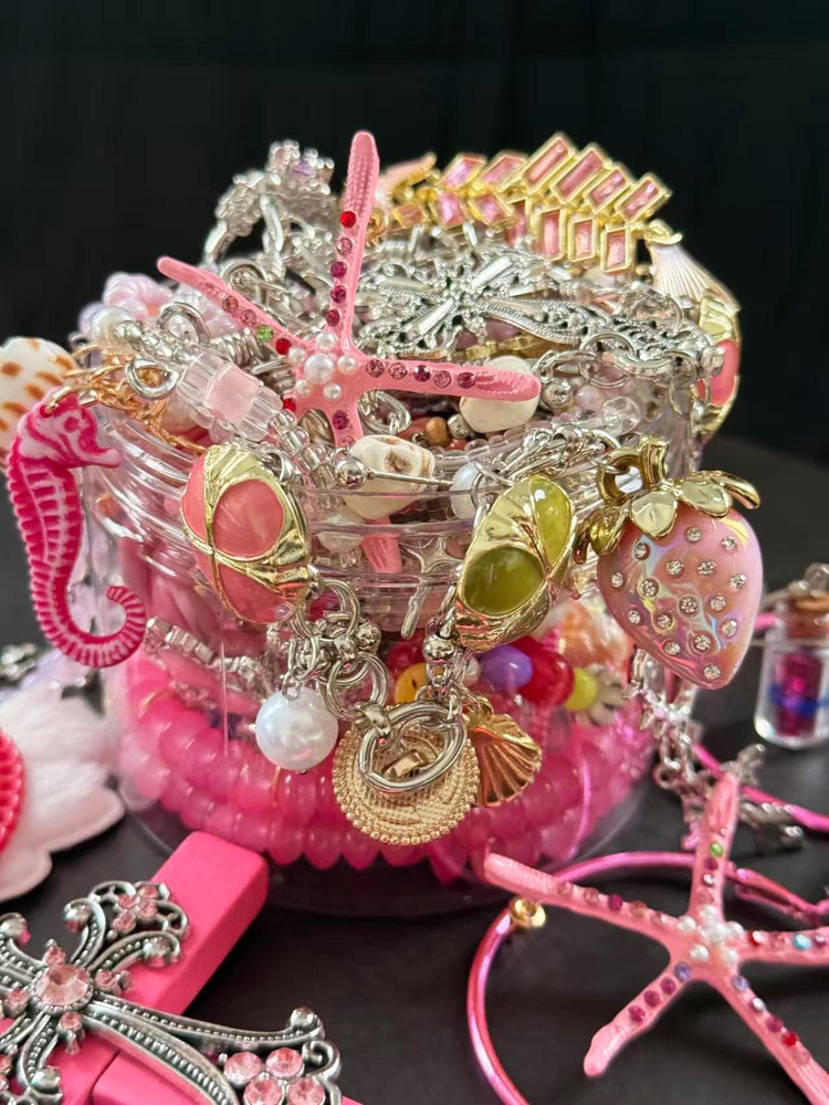 Pink Y2K Mystery Jewelry Box curated fashion jewelry assortment
