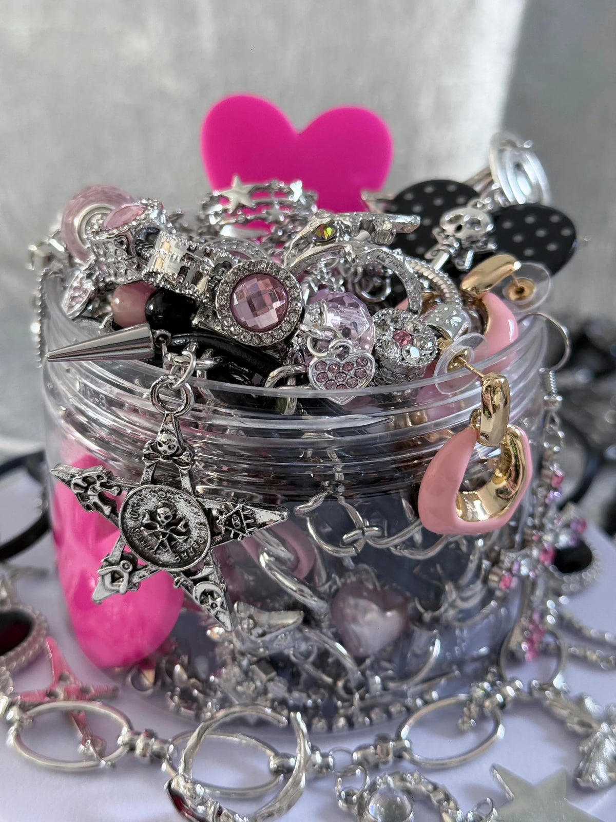 Pink Y2K Mystery Jewelry Box curated fashion jewelry assortment