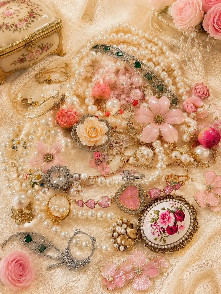 Pink Coquette Mystery Jewelry Jar curated fashion jewelry assortment