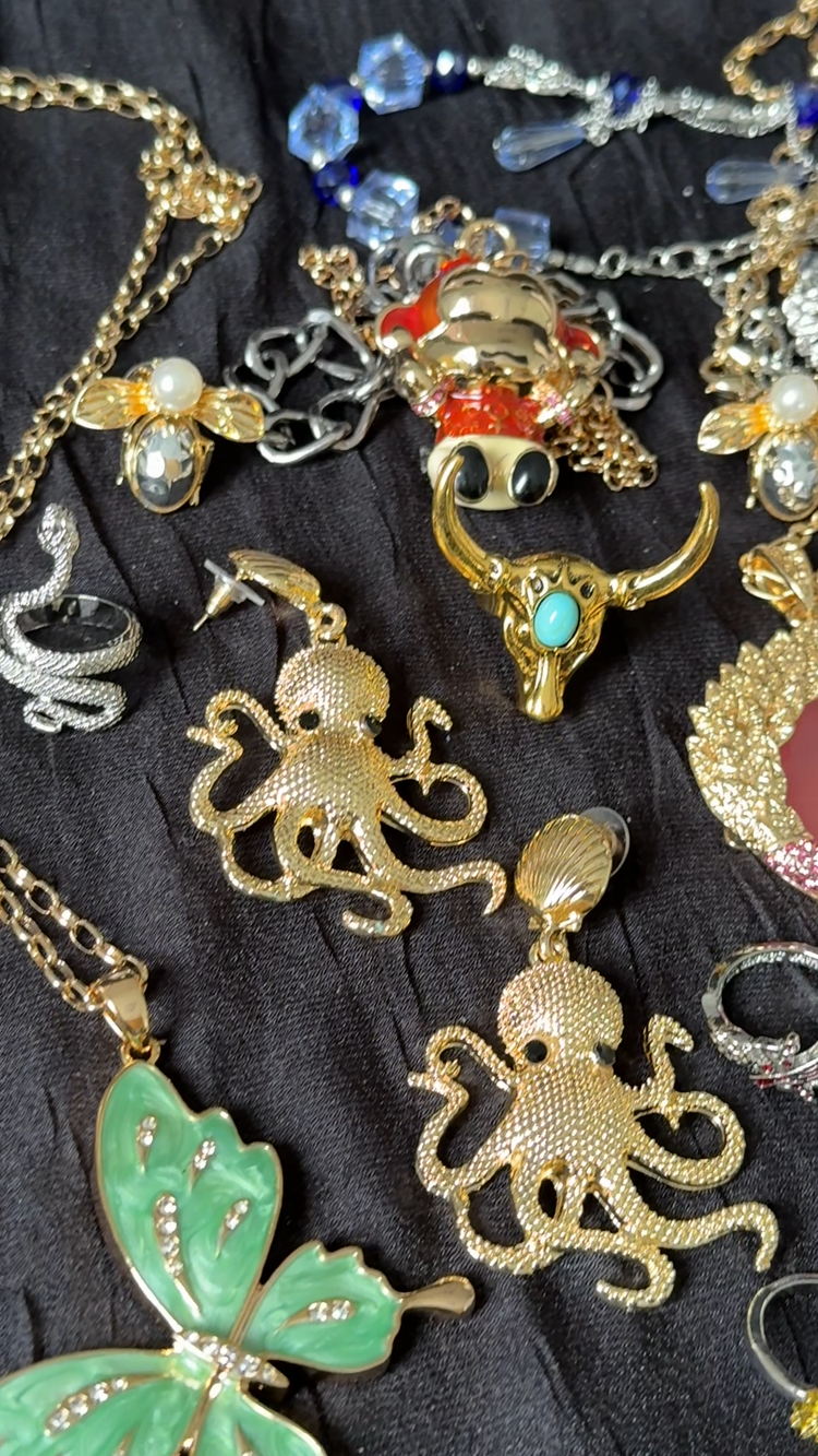 Animal Inspired Mystery Jewelry Jar curated fashion jewelry assortment