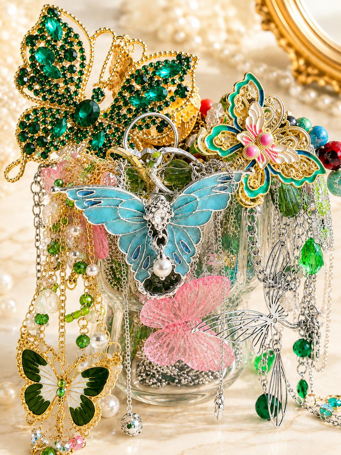 Butterfly Garden Mystery Jewelry Jar curated fashion jewelry assortment