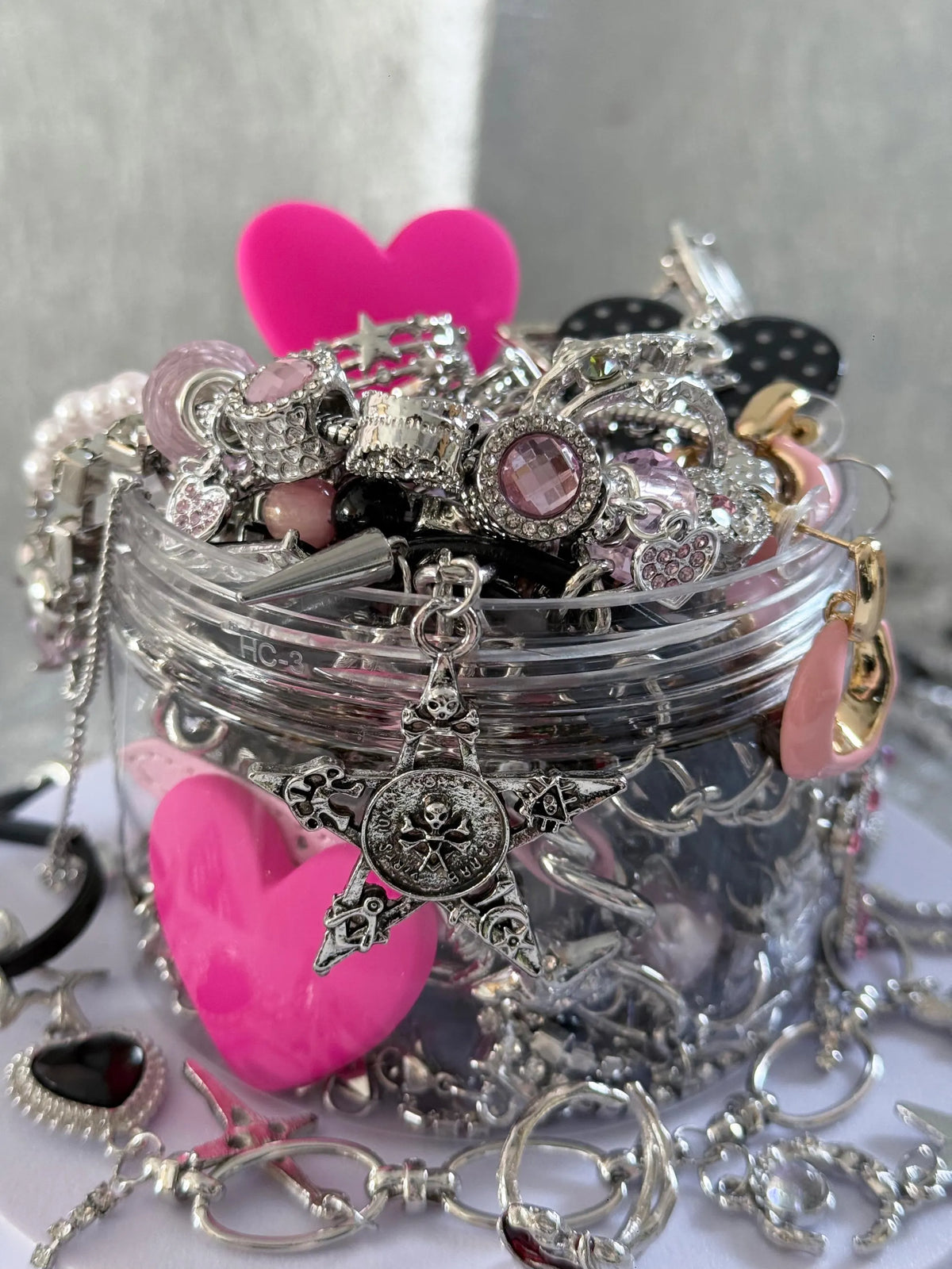 Pink Y2K Mystery Jewelry Box curated fashion jewelry assortment
