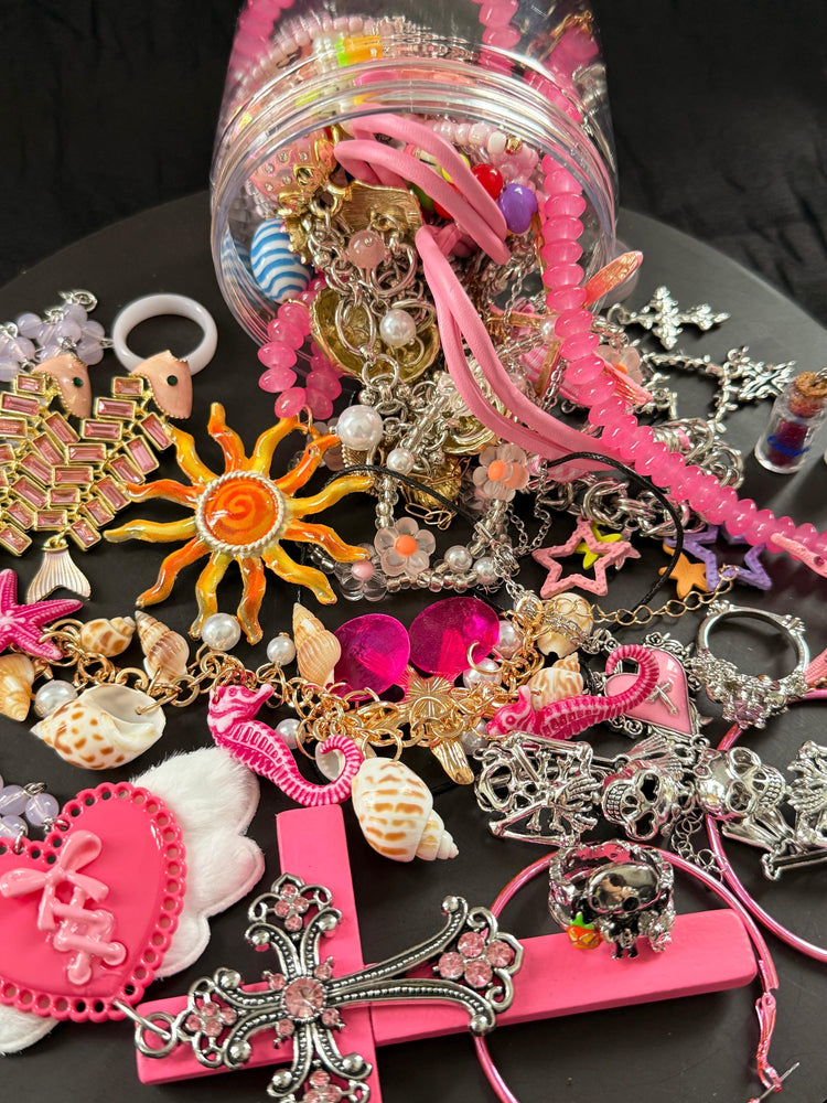 Pink Y2K Mystery Jewelry Box curated fashion jewelry assortment