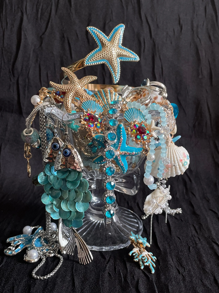 Mermaid Treasure Mystery Jewelry Jar curated fashion jewelry assortment