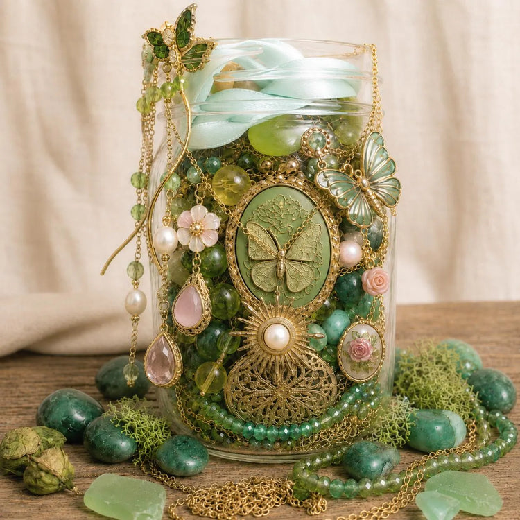 Butterfly Garden Mystery Jewelry Jar curated fashion jewelry assortment