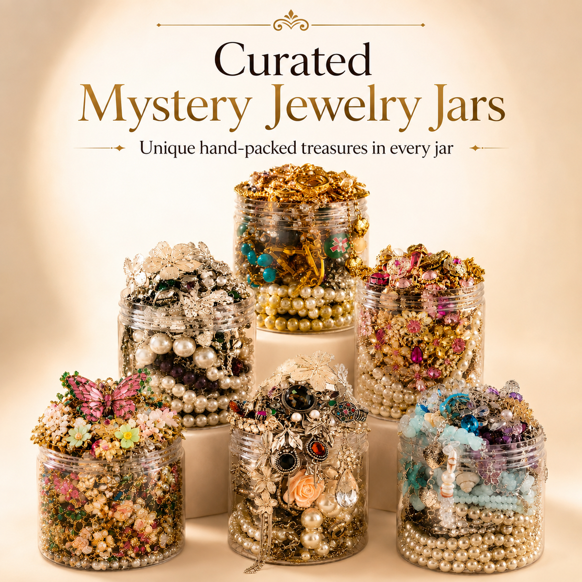 Personalized Style Mystery Jewelry Jar curated fashion jewelry assortment