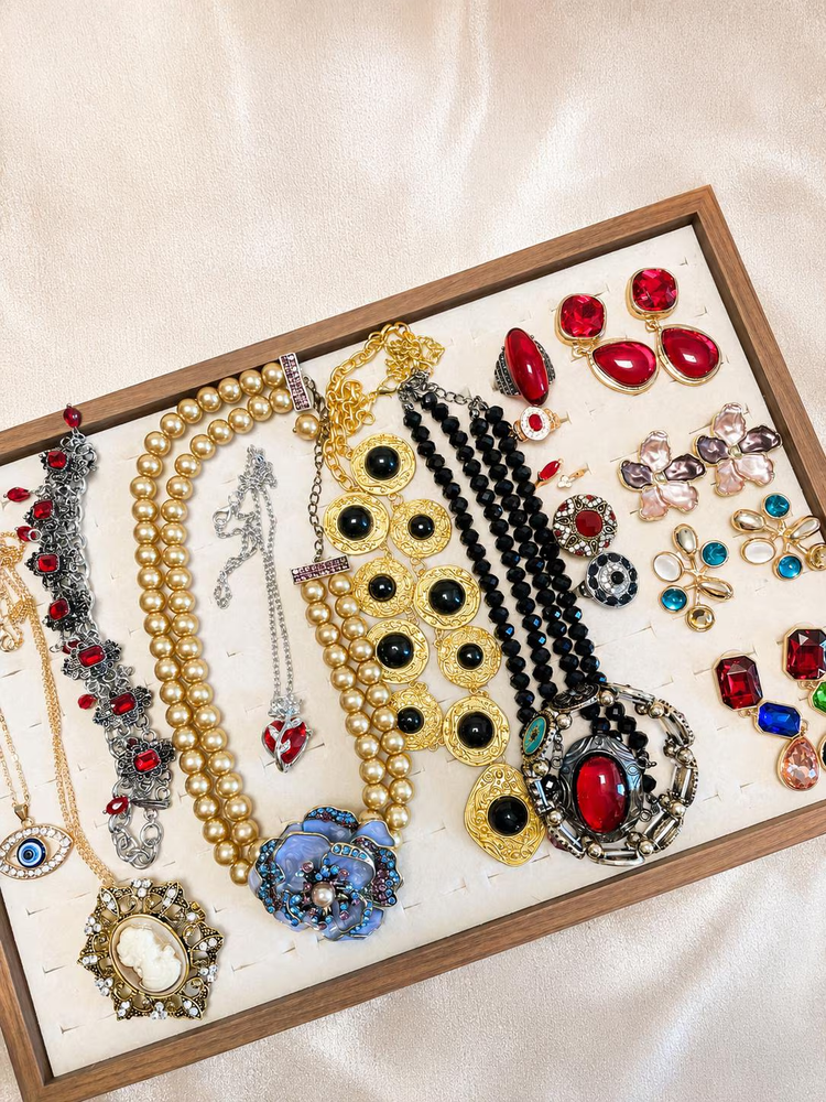 Vintage Inspired Rose Mystery Jewelry Box curated fashion jewelry assortment