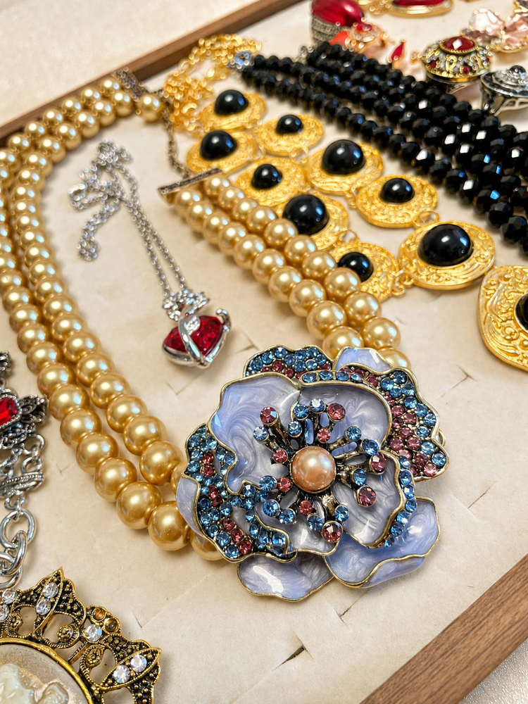 Vintage Inspired Rose Mystery Jewelry Box curated fashion jewelry assortment