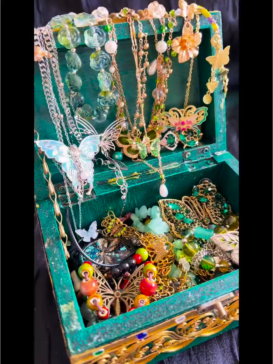 Green Fairy Inspired Mystery Jewelry Jar curated fashion jewelry assortment