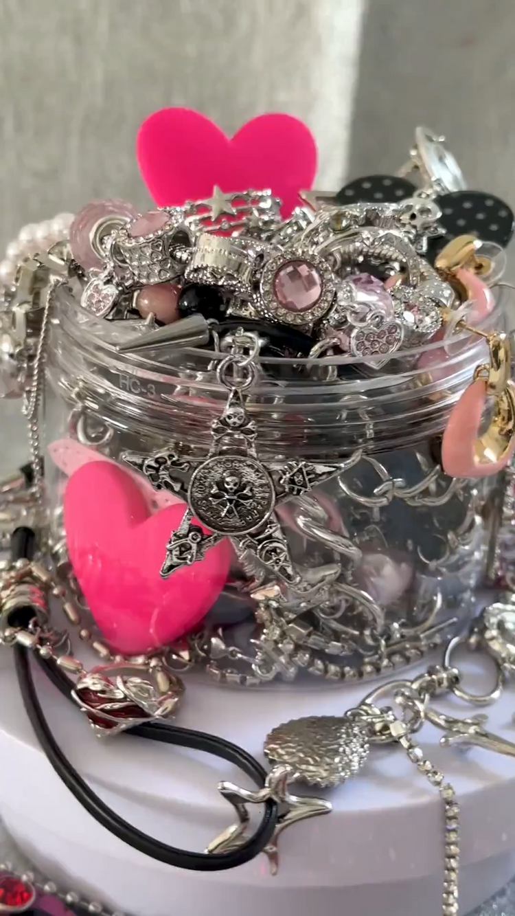 Pink Y2K Mystery Jewelry Box curated fashion jewelry assortment