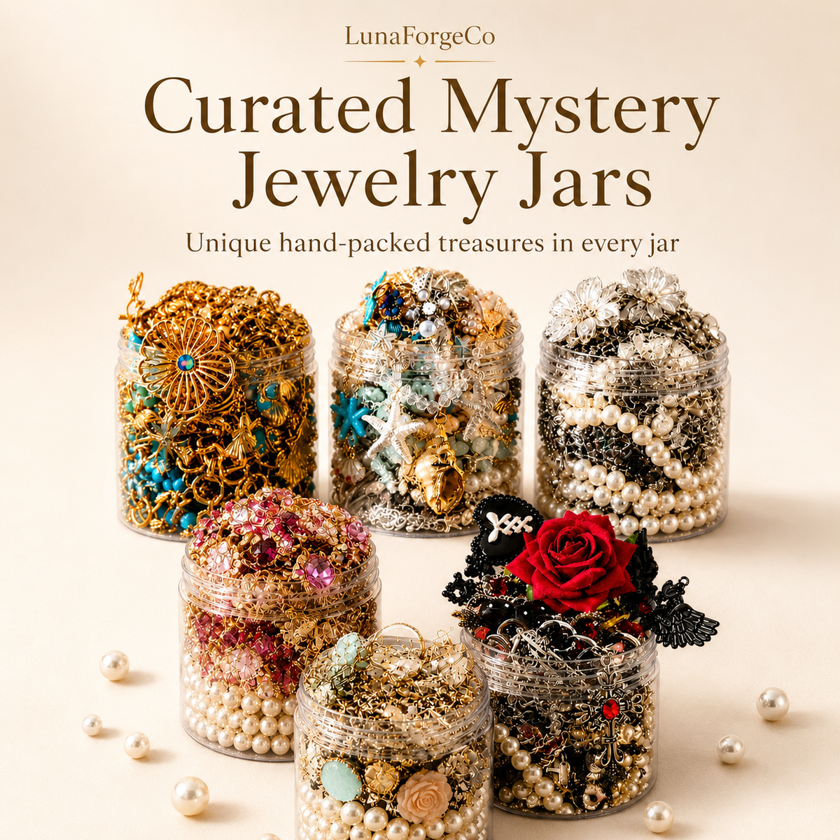 Personalized Style Mystery Jewelry Jar curated fashion jewelry assortment