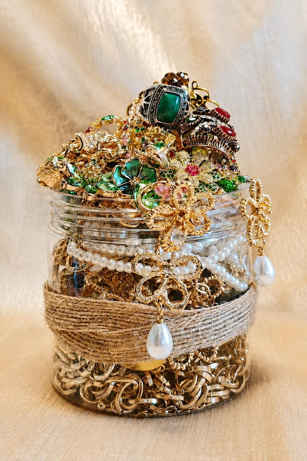 August Birthstone Inspired Mystery Jewelry Jar curated fashion jewelry assortment