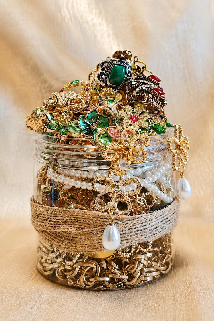 August Birthstone Inspired Mystery Jewelry Jar curated fashion jewelry assortment