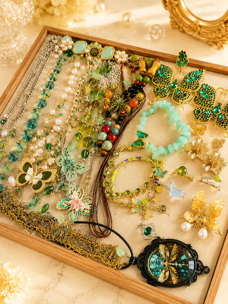 Butterfly Garden Mystery Jewelry Jar curated fashion jewelry assortment