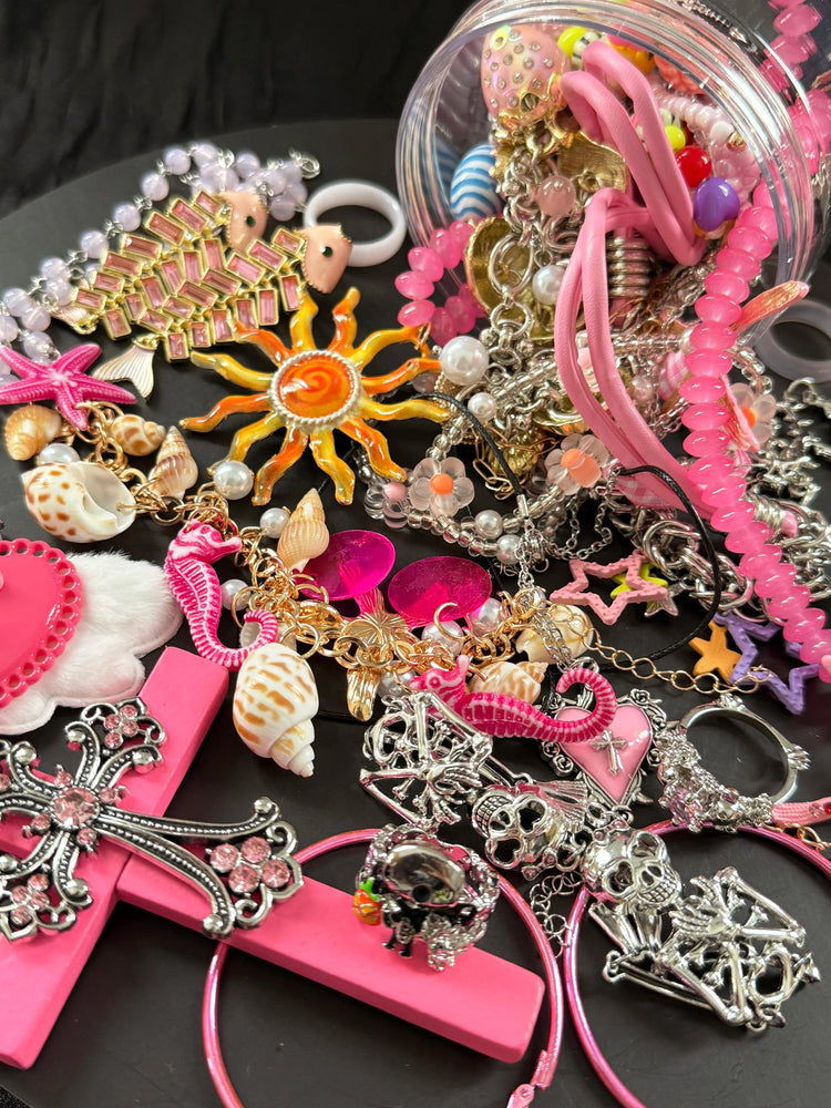 Pink Y2K Mystery Jewelry Box curated fashion jewelry assortment