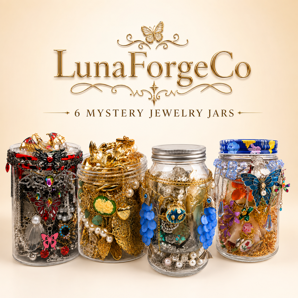 Personalized Style Mystery Jewelry Jar curated fashion jewelry assortment