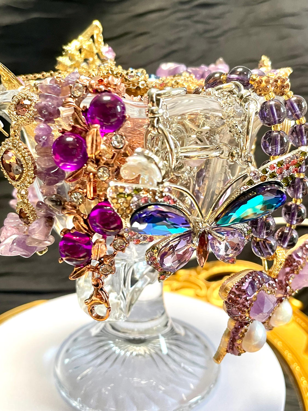 Amethyst Color Fairycore Mystery Jewelry Jar curated fashion jewelry assortment