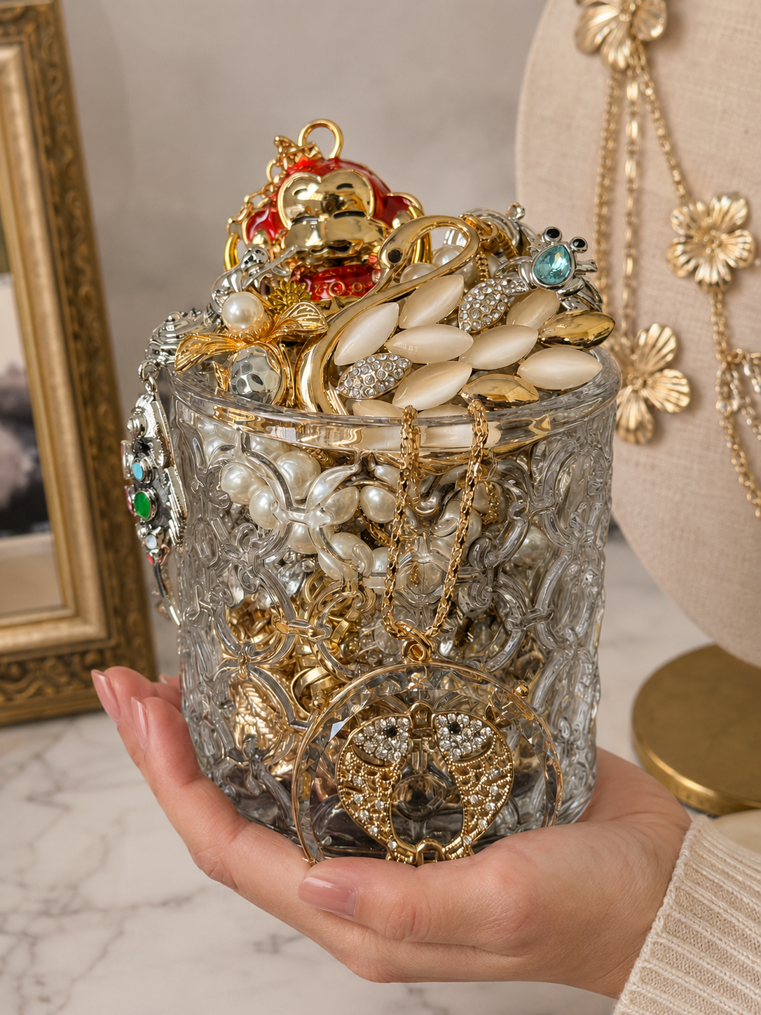 Animal Inspired Mystery Jewelry Jar curated fashion jewelry assortment