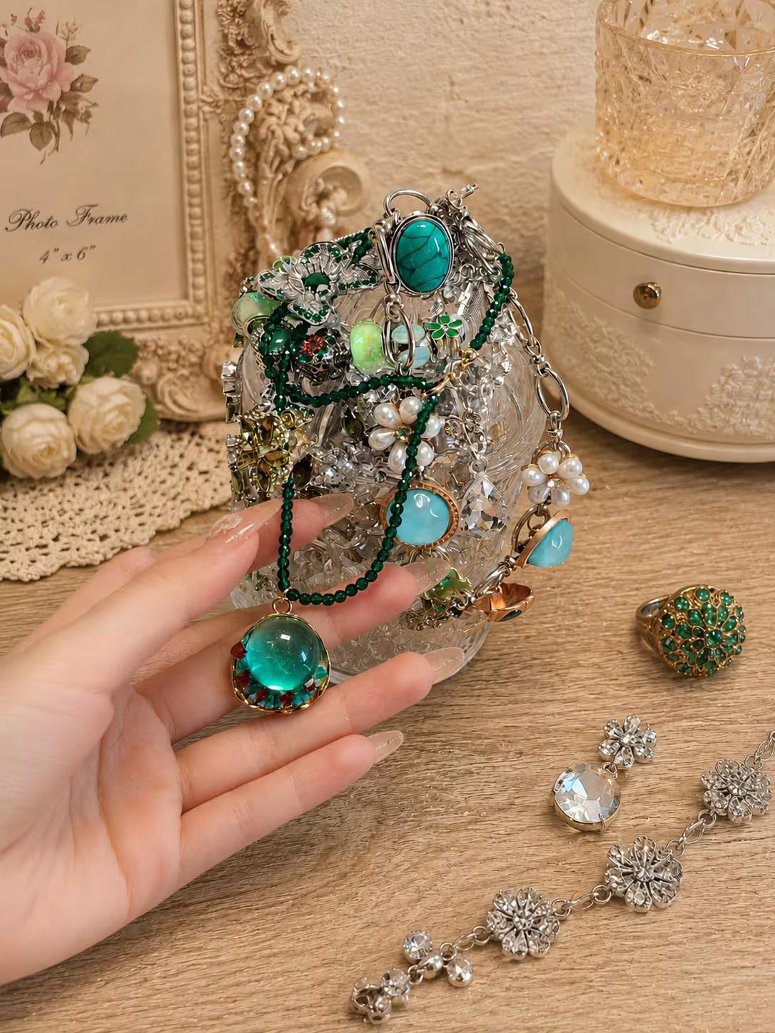 August Birthstone Inspired Mystery Jewelry Jar curated fashion jewelry assortment