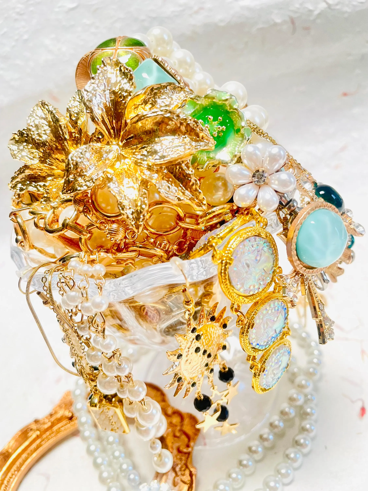 Celestial Sun Goddess Mystery Jewelry Jar curated fashion jewelry assortment