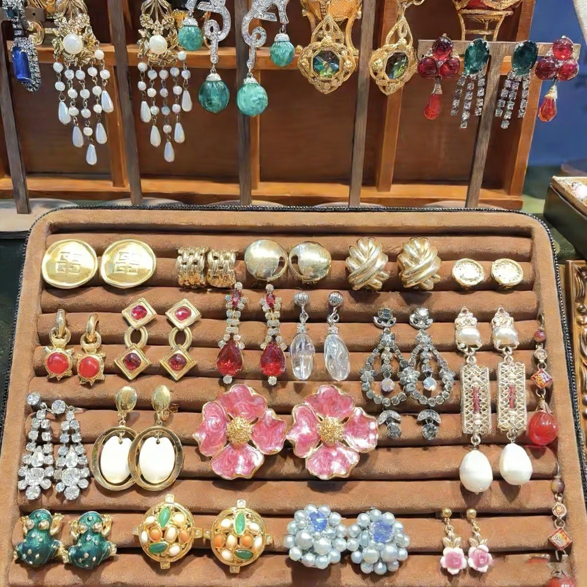 Gold Tone Jewelry Mystery Jar curated fashion jewelry assortment