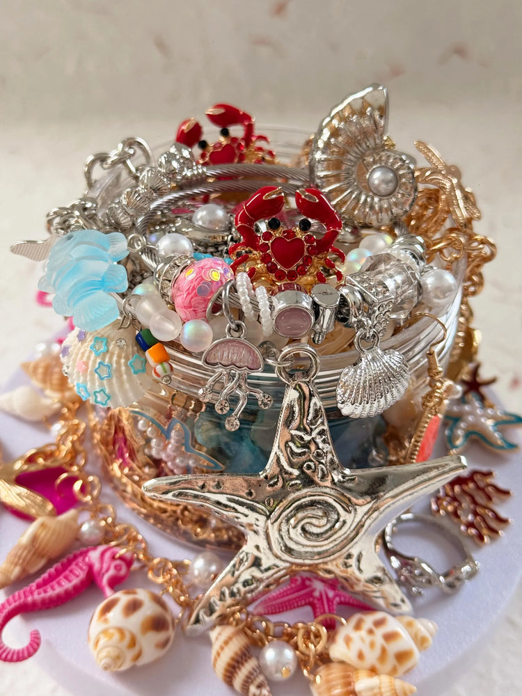 Mermaid Treasure Mystery Jewelry Jar curated fashion jewelry assortment