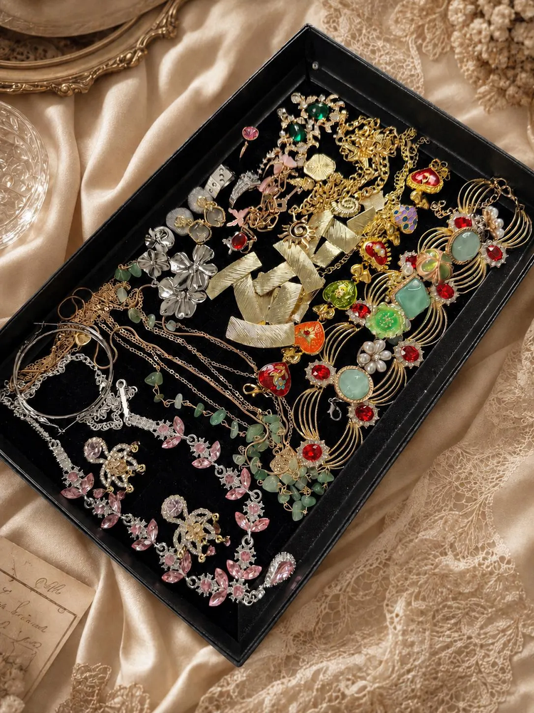 Vintage Inspired Jewelry Mystery Jar curated fashion jewelry assortment
