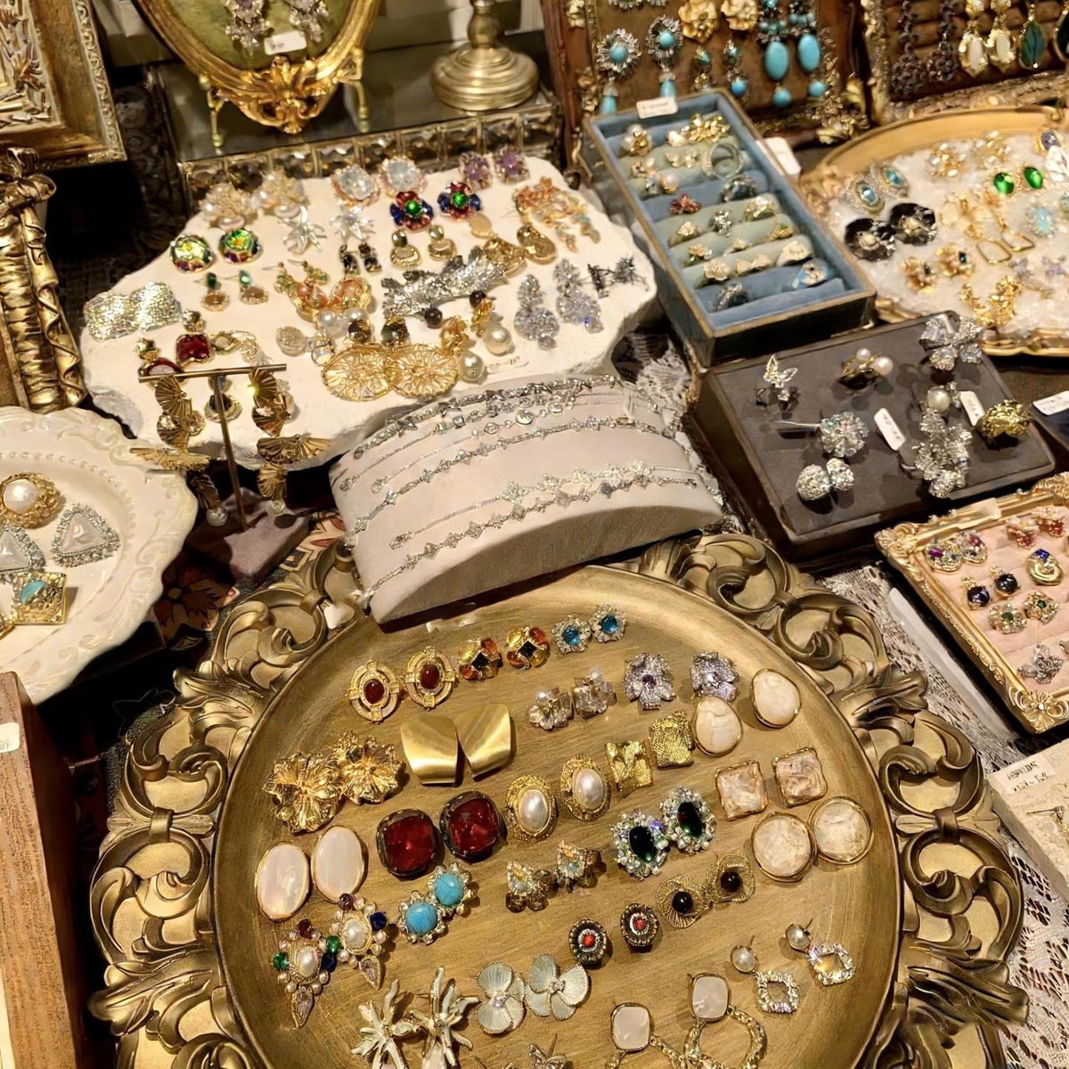 Gold Tone Jewelry Mystery Jar curated fashion jewelry assortment